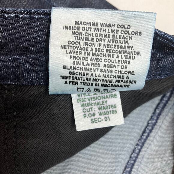 Joe's Jeans Visionaire Mid-Rise Dark Wash Flare Jeans Women's Size 28 Stretch - Picture 8 of 12